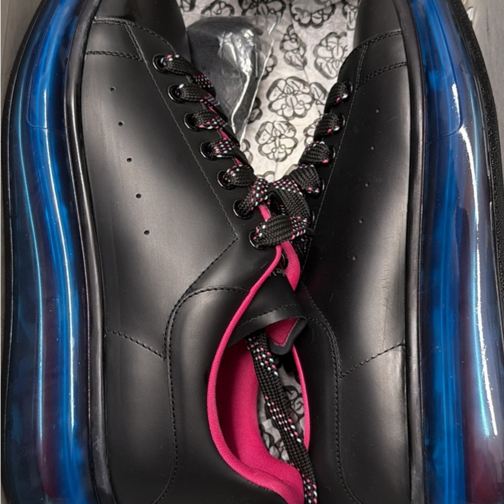 Alexander McQueen Black and Blue Sneakers